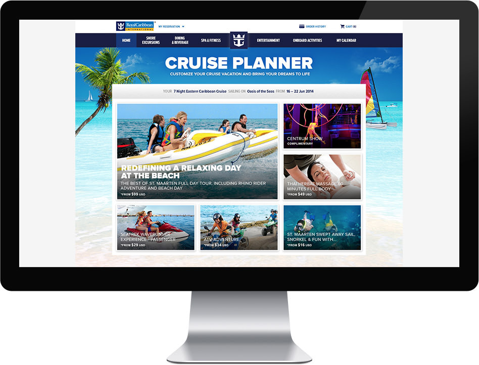 royal caribbean login cruise planner